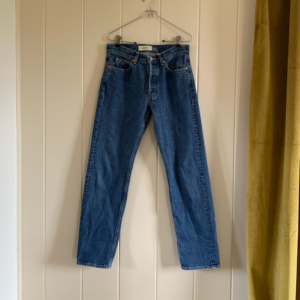 Vintage GAP boy fit jeans 100% cotton GUC straight leg size vtg 6/modern 4